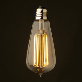 6 Watt Dimmable Lantern Filament LED E26 Clear Edison