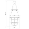 Aluminum Explosion proof Pendant Light Dimensions