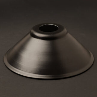 Flat black dome 2.25 fitter type light shade