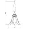 Brass Trouble Light Cage Pendant wooden handle dimensions