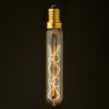 Vintage Edison tungsten E12 tube filament bulb