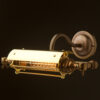 Vintage Brass Tube Caged Picture Light