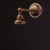 Antique Brass Straight arm wall sconce with fitter
