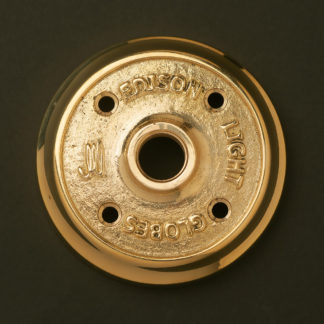Polished Cast brass plumbing pipe flange plate