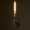 Vintage Black with Bronze socket Wall Sconce Candle