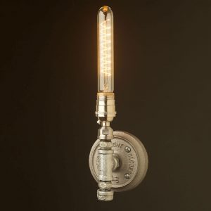 Vintage Galvanised Nickel Wall Sconce Candle