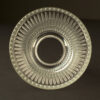 Bell Shaped Holophane Glass Light Shade inside