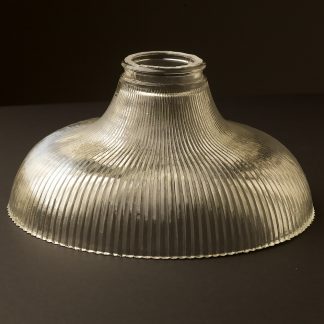 Large Holophane glass dish light shade