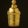 New Brass E26 Standard Socket UNO Thread