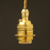 New Brass E26 Cordgrip Pendant Socket Barrel one ring