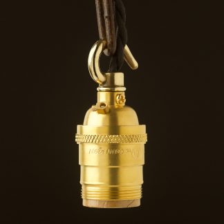 New Brass E26 Chain Hook Pendant Socket UNO Thread