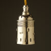 GES Nickel pendant socket