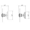 7 inch new brass wall mount disc sconce