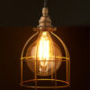 Antiqued G125 Bulb Cage Pendant