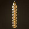 6 Watt dimmable filament LED amber glass long disc globe on