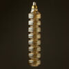 6 Watt dimmable filament LED amber glass long disc globe off