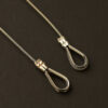 Stainless cable with loops made