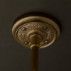 Antique brass cast ceiling canopy