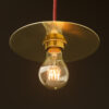Solid Brass 7 inch disc shade pendant
