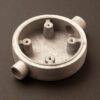 2 Way 20mm Conduit plumbing pipe mount Junction Box Aluminium