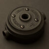 2 Way 20mm Conduit plumbing pipe mount Junction Box Aluminium black