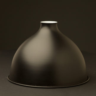 Flat black dome light shade 10.5 inch