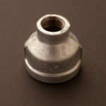 1 1/4″ inch to half inch plumbing pipe coupler galvanized
