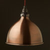 Bronze 10.7 inch dome shade Brass E26 Pendant bronze hardware