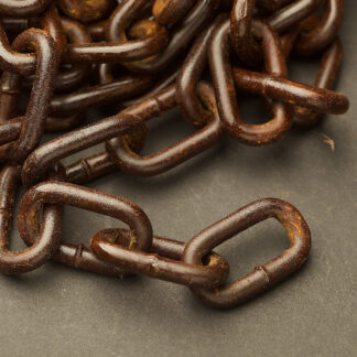 Industrial Lighting Chain Heavy Fat Link Antiqued Penetroled