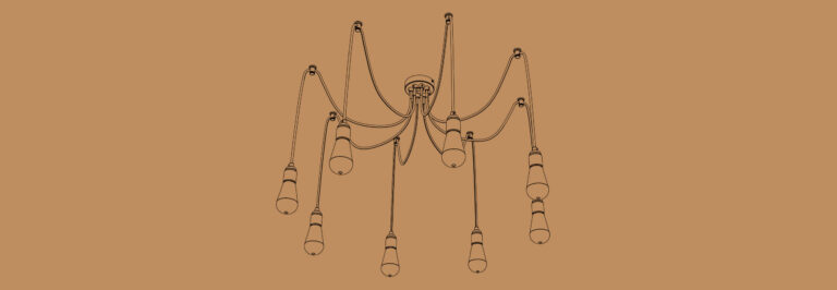 Spider swag chandeliers